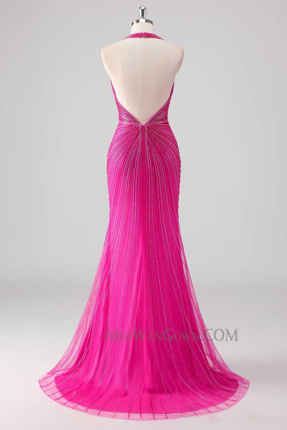 Deep v neck prom dresses heavy handmade beading prom dresses high split sweep train evening dresses LF772