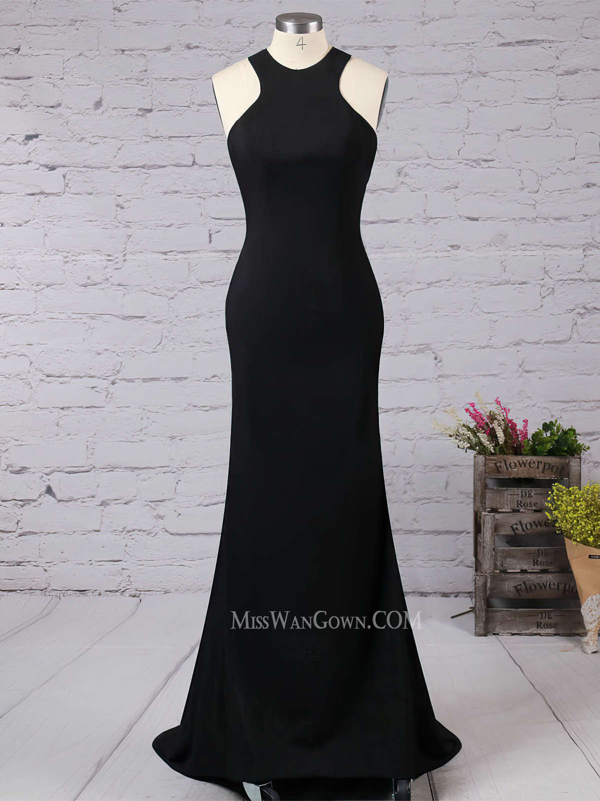 Shin mermaid satin prom dresses sweep train customized evening dresses LF814