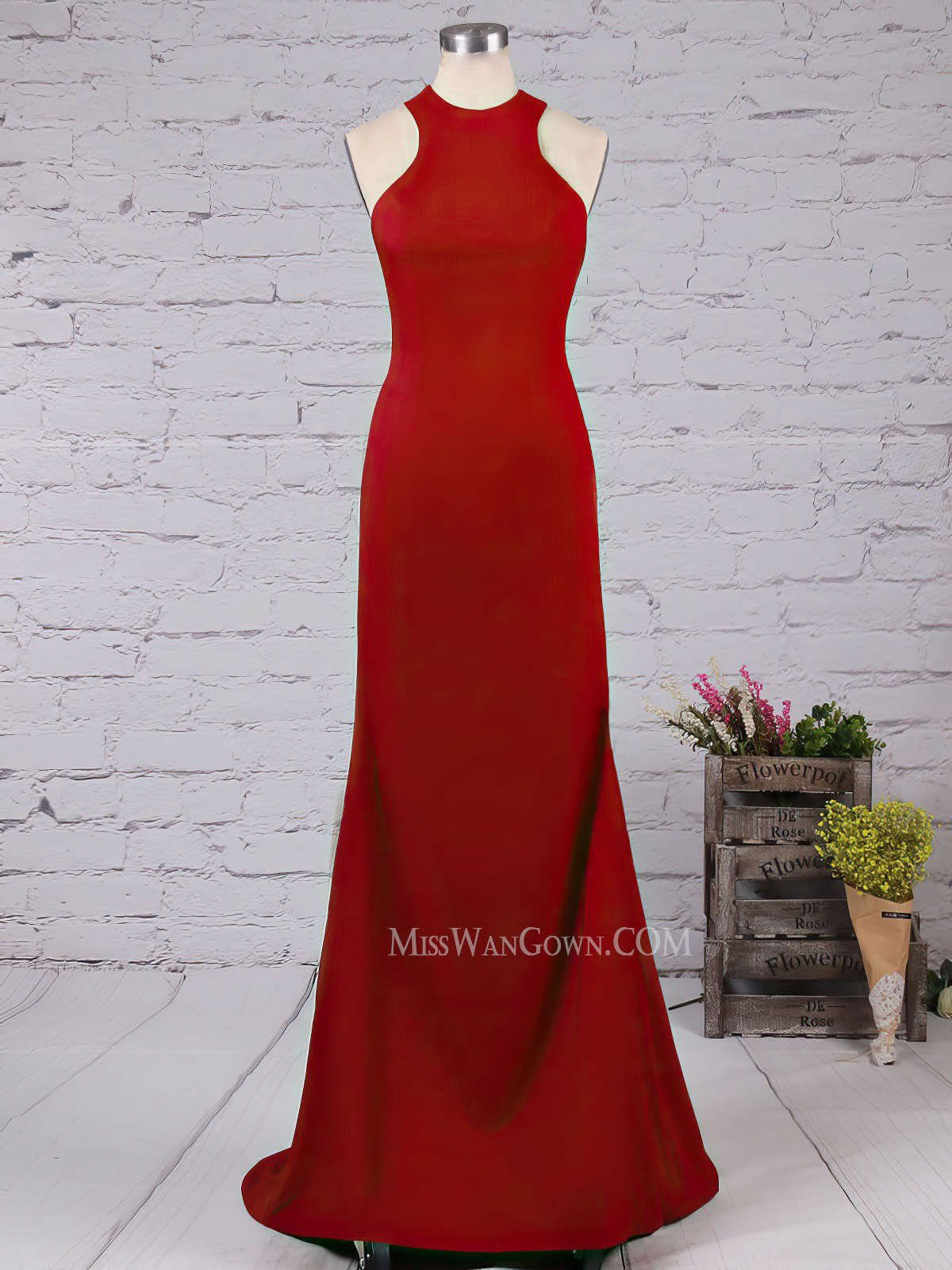 Shin mermaid satin prom dresses sweep train customized evening dresses LF814